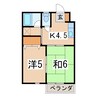 コーポNARISIN 2Kの間取り
