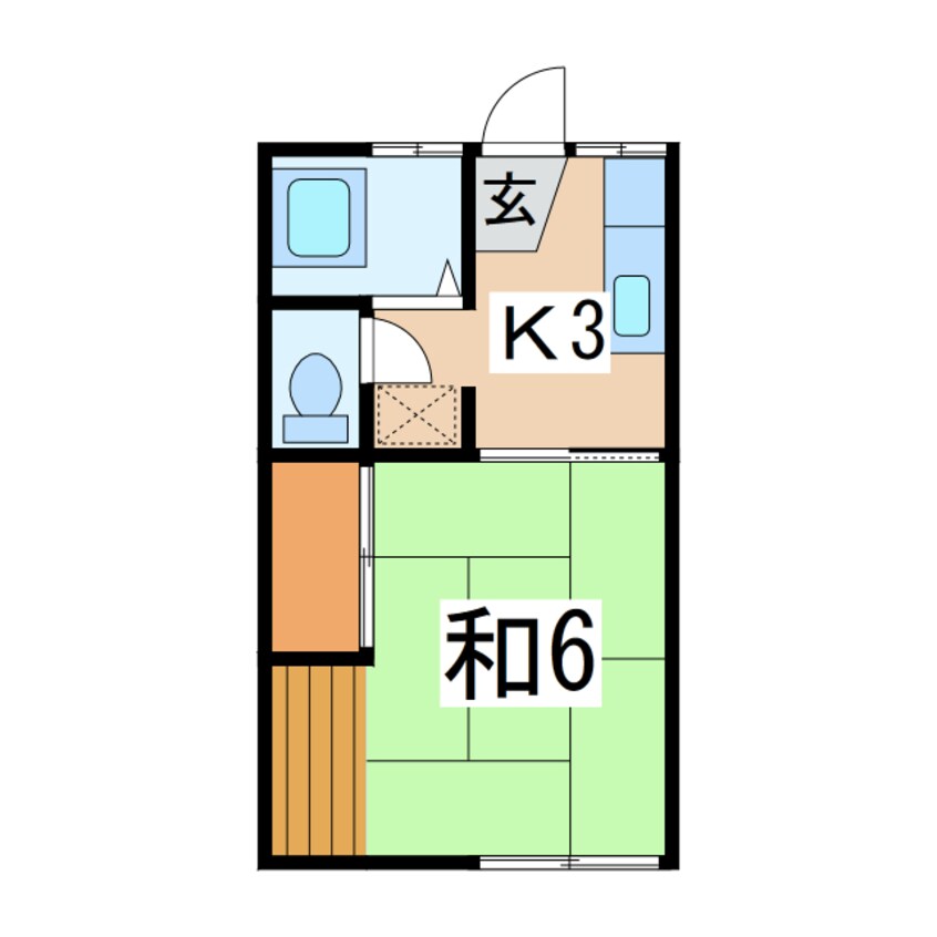 間取図 コーポＡたなぎ