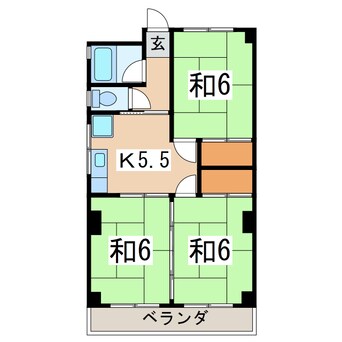 間取図 コーポＭ２７８