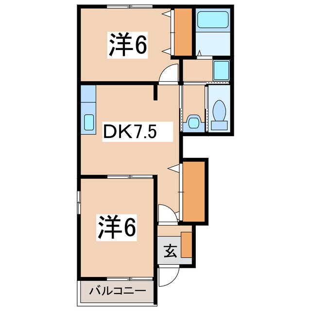 間取り図 カーサ　グランデＢ