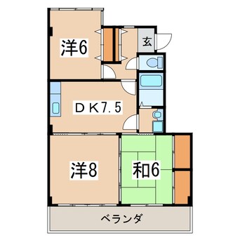 間取図 エル・ウィング表町