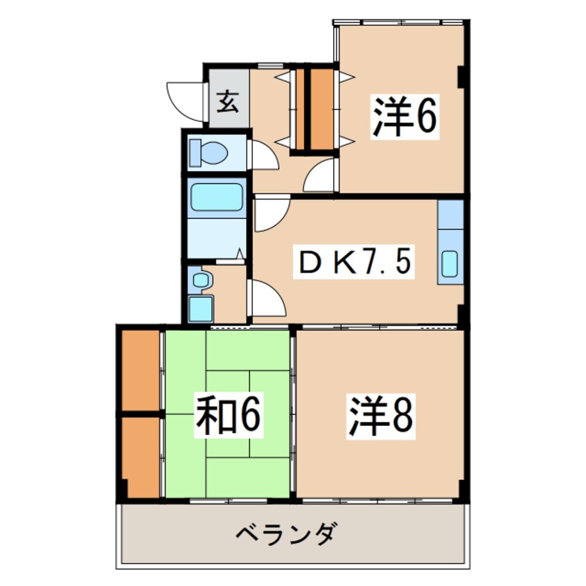 間取図 エル・ウィング表町
