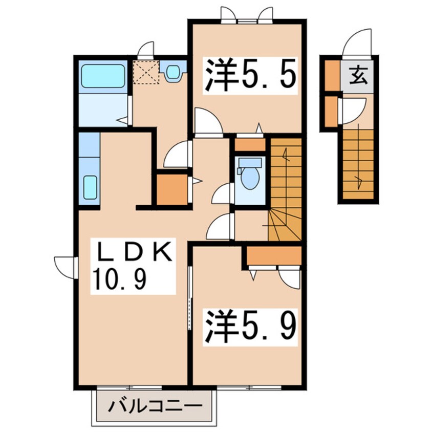 間取図 ブルー・ヘブン・エイト