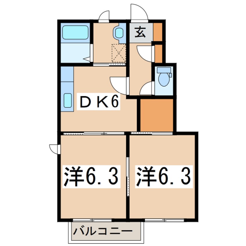 間取図 ブルー・ヘブン・エイト