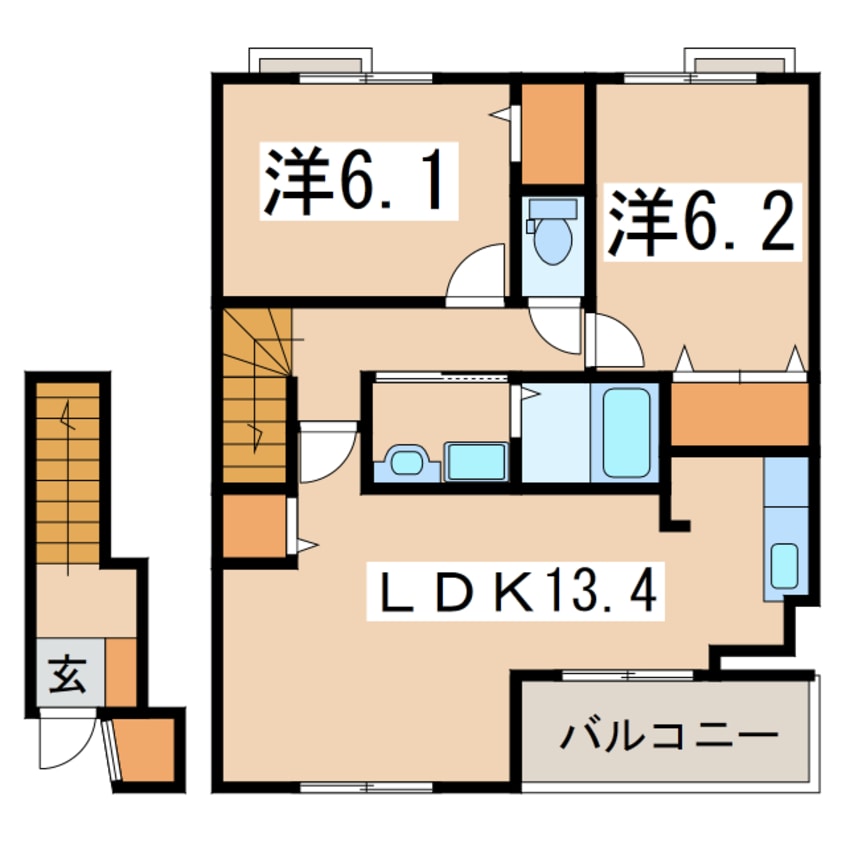 間取図 サンブリッジⅡ