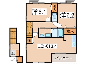 間取図 サンブリッジⅡ