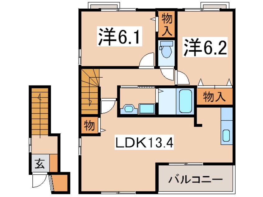 間取図 サンブリッジⅡ