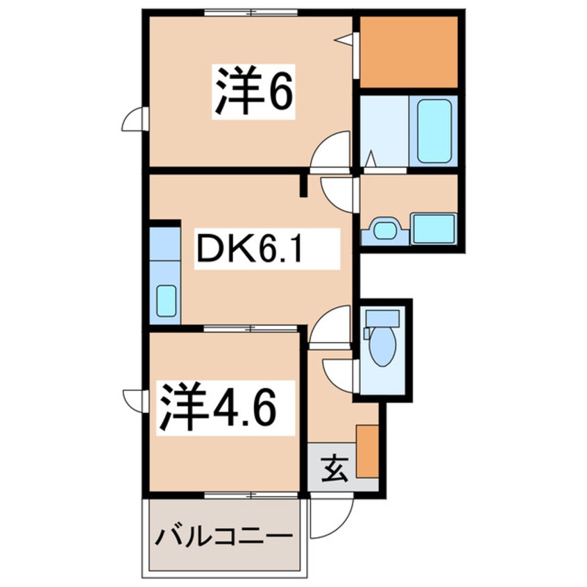 間取図 ベル・シノノメⅠ