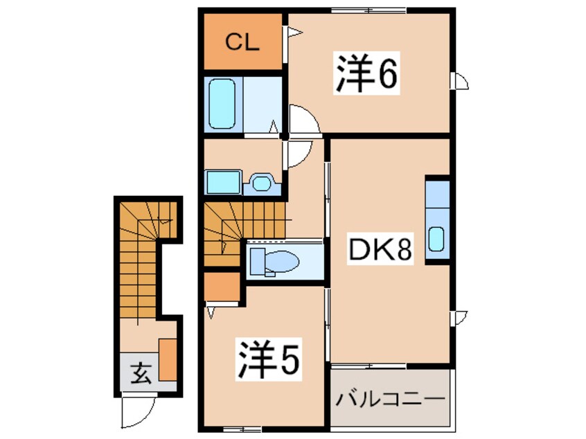 間取図 ベル・シノノメⅡ