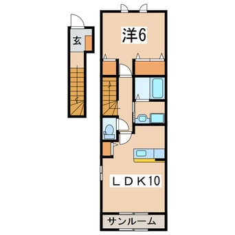 間取図 フルーヴ宮町