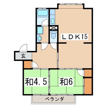 間取図 コヤマハイツＡ棟