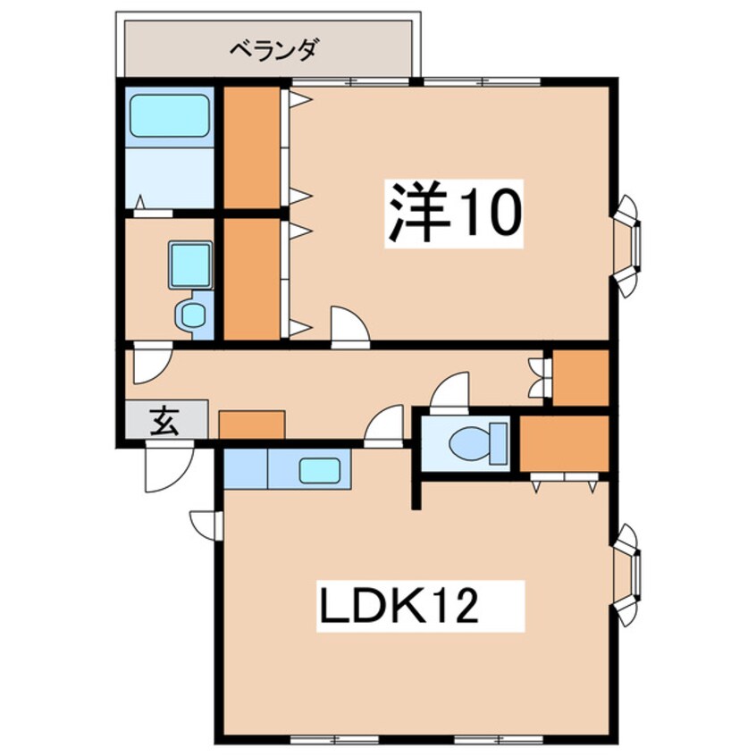 間取図 ネオハイツ北滝沢Ａ棟