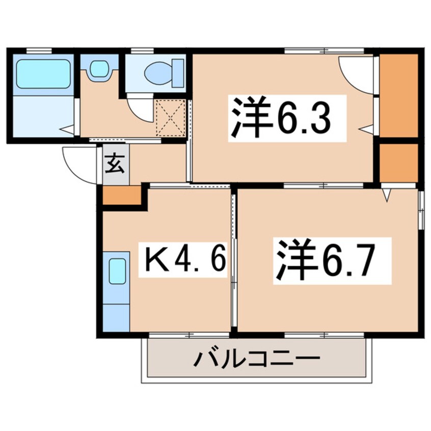 間取図 セントラルホーフＡ