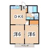 ヒルトップ 2DKの間取り