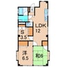 クレージュＩ 2LDK+Sの間取り