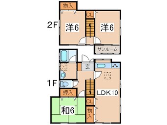 間取図 峯岸貸家　No.5