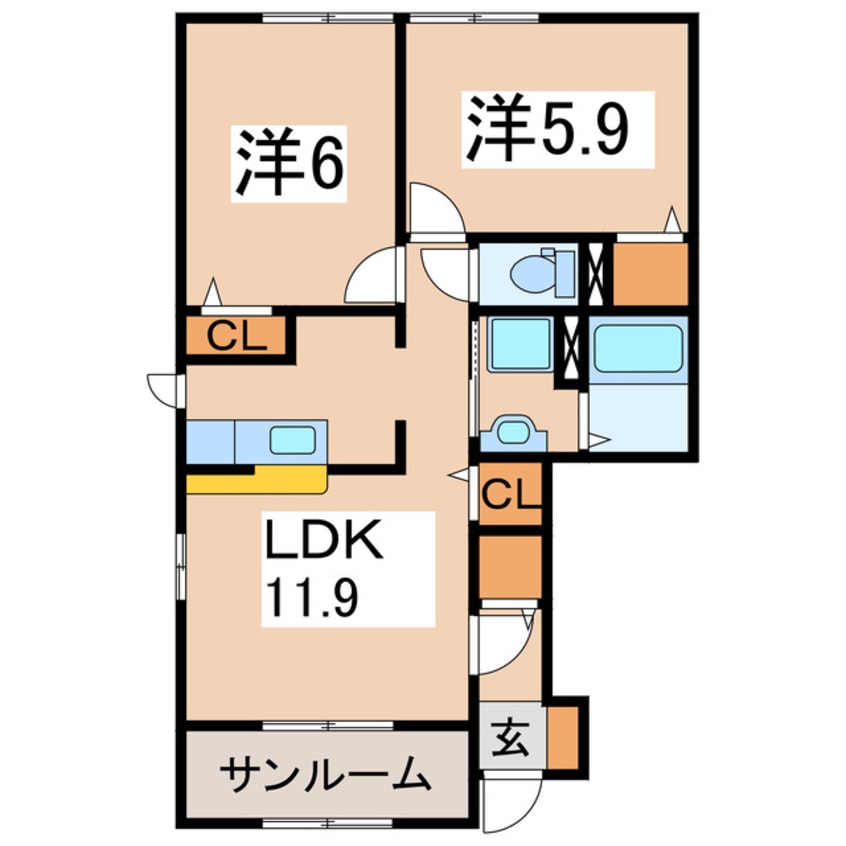 間取図 ジュノⅠ