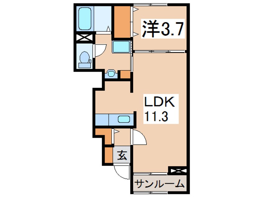 間取図 エレガント･ハウス Ｋ.Ａ
