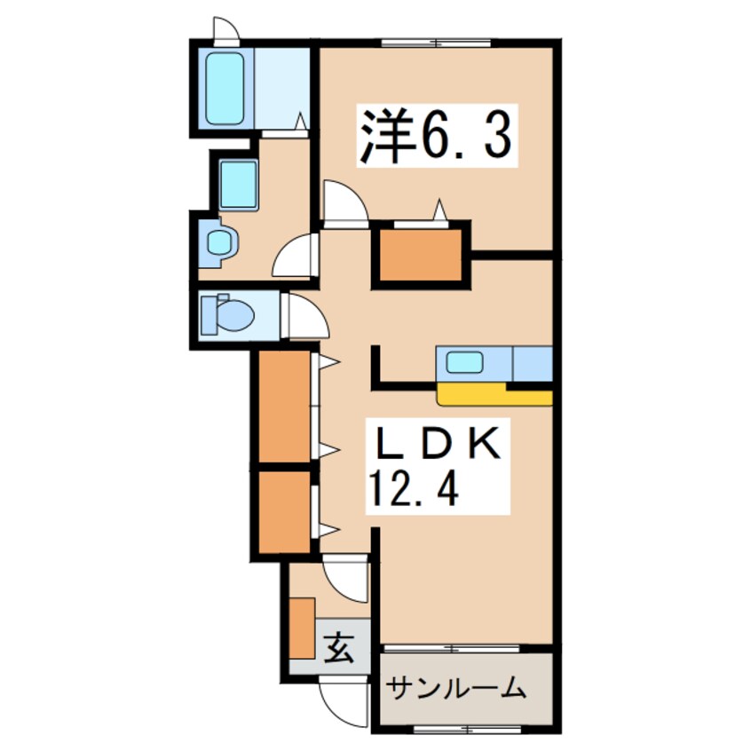 間取図 メリットハウス･河東