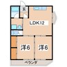 栄町ファーストマンション 2LDKの間取り