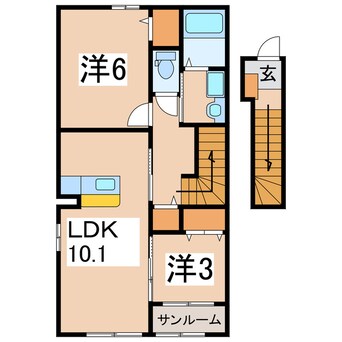 間取図 リバーサイド・ルミネⅠ