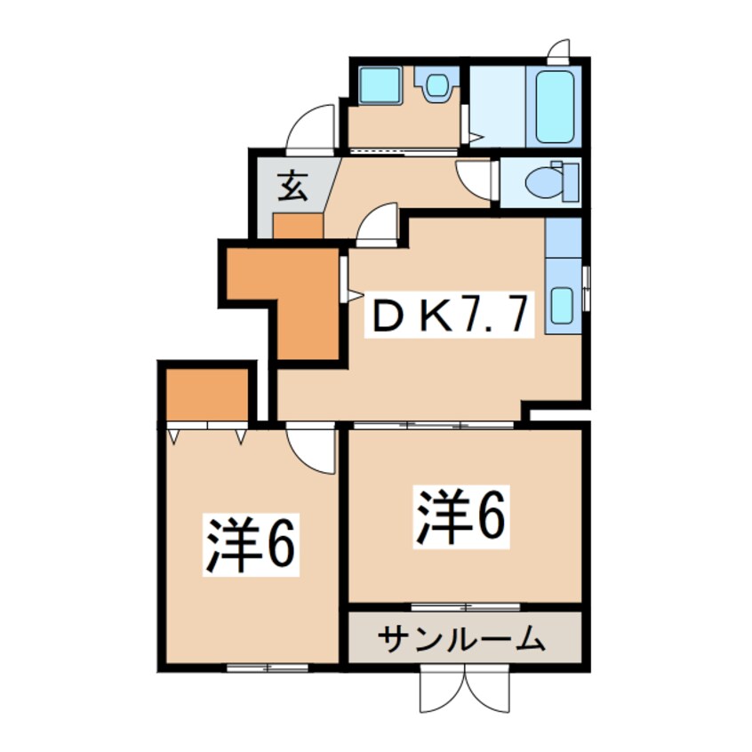 間取図 ドゥ シェ モアＡ