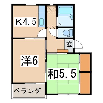 間取図 ハイツ玉川