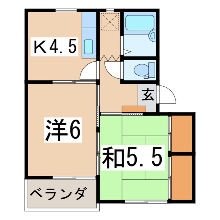 間取図 ハイツ玉川