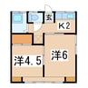 コーポ葵 2Kの間取り