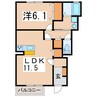 ＰＲＩＭＯⅠ 1LDKの間取り