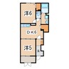 ヴィレッヂ　清水台 2DKの間取り