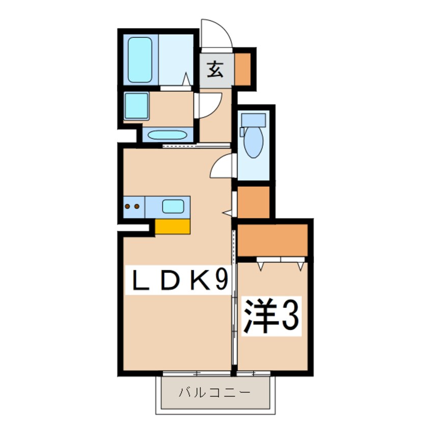 間取図 カーサ・ヴィセンスＡ