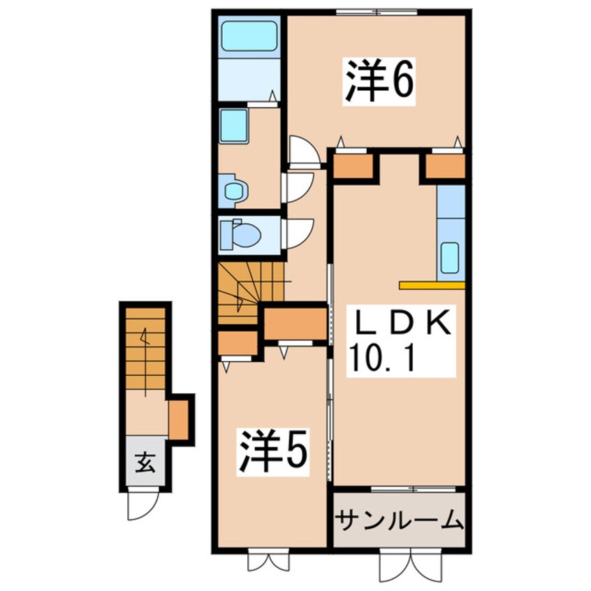 間取図 メゾンドアイリスＤ