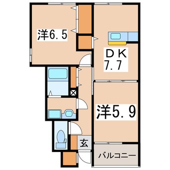 間取図 ドリーム２１A