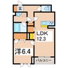 ウィステリア 1LDKの間取り