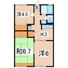 ハイム・フレグランス 3Kの間取り