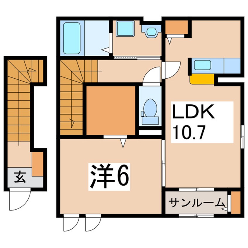 間取図 メゾンドポプリ