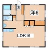 エクセルハイツ 1LDKの間取り