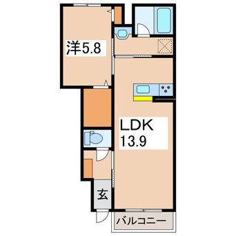 間取図 仮称）会津若松市行仁町ＳＨＭ