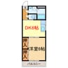 予讃線・内子線/宇和島駅 車移動 3階 築29年 1DKの間取り