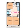 コトブキビル 3LDKの間取り