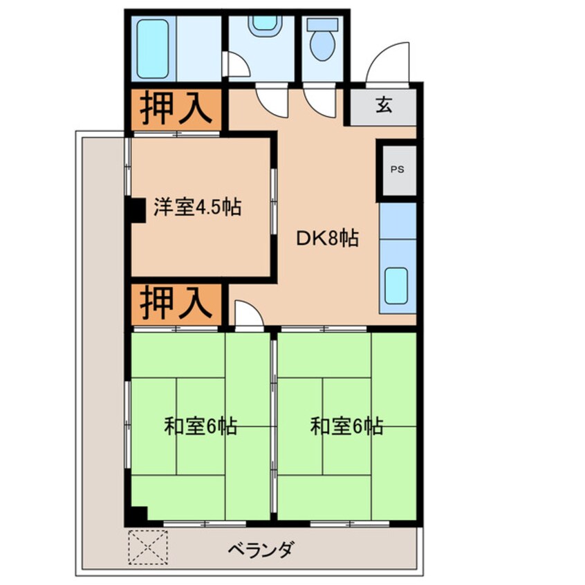 間取図 第２まるよマンション