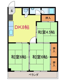 間取図 第２まるよマンション