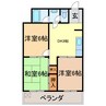 まるよマンション 3DKの間取り