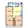 まるよマンション 3DKの間取り