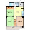 まるよマンション 3DKの間取り