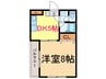 エクセレント　オカザキ 1DKの間取り
