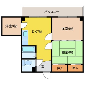 間取図 曽根マンション