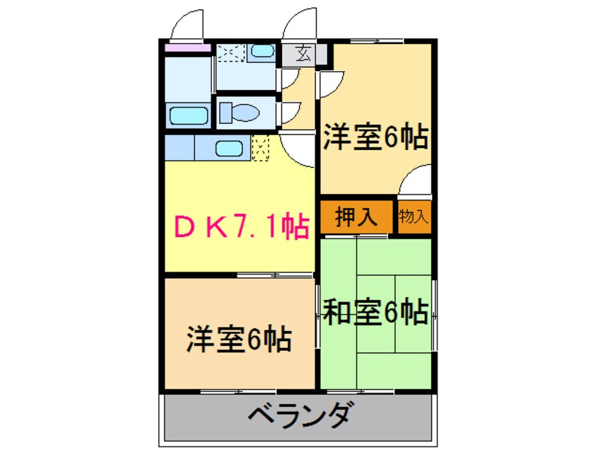 間取図 セントラルハイツ