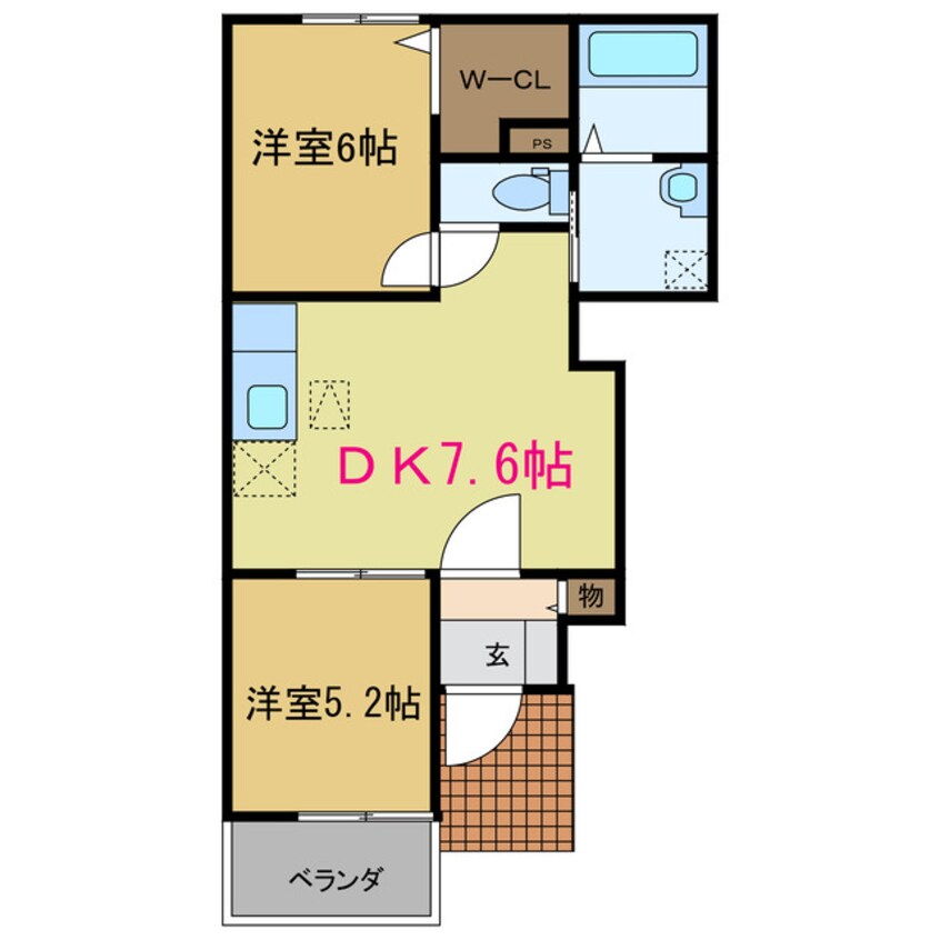 間取図 ゼファー　Ｃ棟